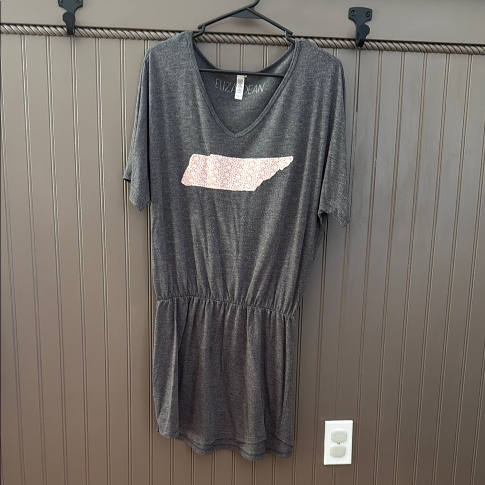 Gray T-Shirt Dress with TN